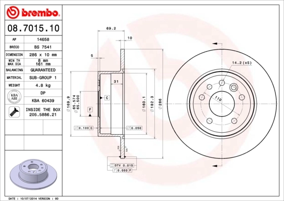 BRECO féktárcsa - BS 7541 - TothCarparts