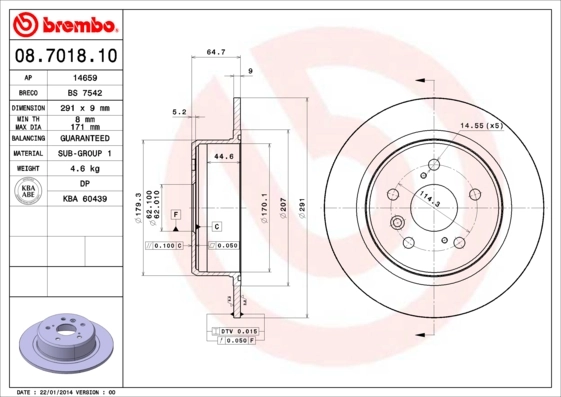 BRECO féktárcsa - BS 7542 - TothCarparts