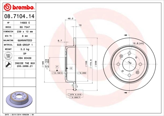 BRECO féktárcsa - BS 7547 - TothCarparts