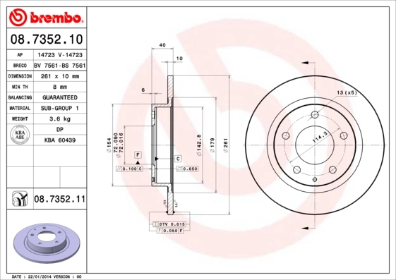 BRECO féktárcsa - BS 7561 - TothCarparts