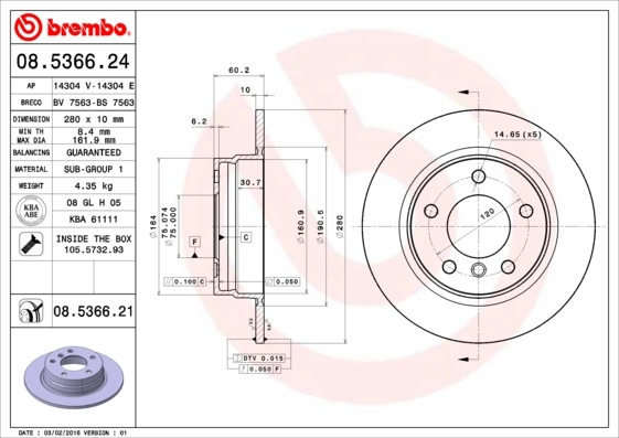 BRECO féktárcsa - BS 7563 - TothCarparts