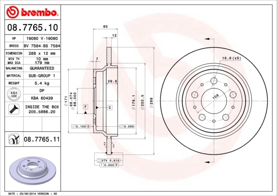 BRECO féktárcsa - BS 7584 - TothCarparts