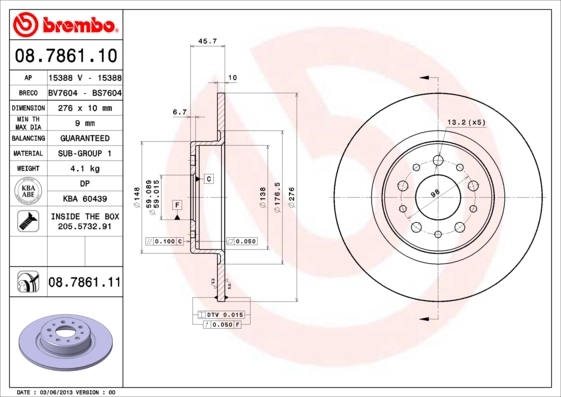 BRECO féktárcsa - BS 7604 - TothCarparts