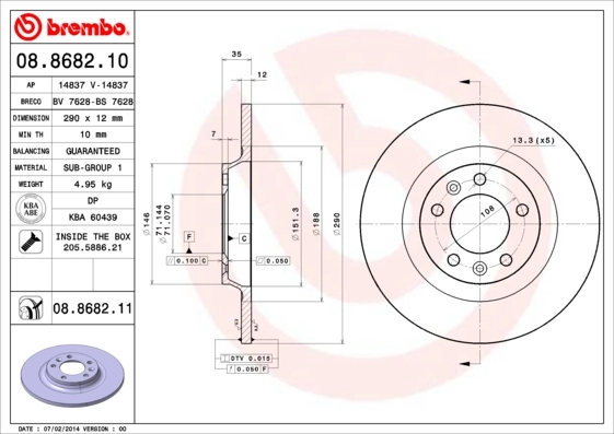 BRECO féktárcsa - BS 7628 - TothCarparts