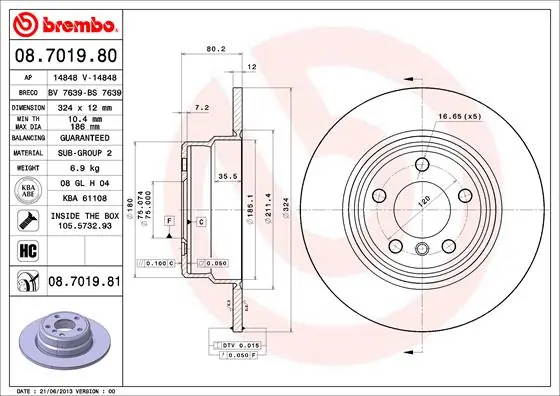 BRECO féktárcsa - BS 7639 - TothCarparts