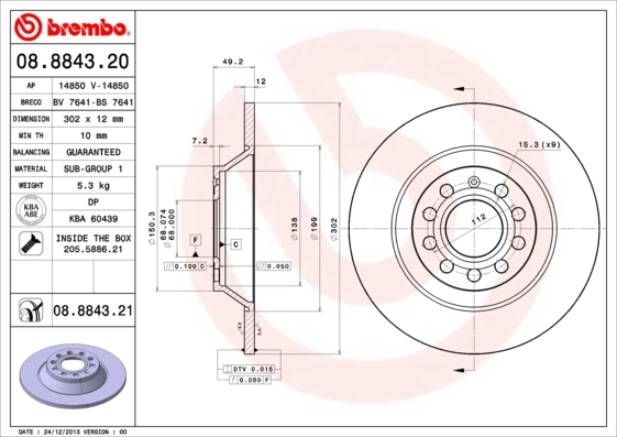 BRECO féktárcsa - BS 7641 - TothCarparts