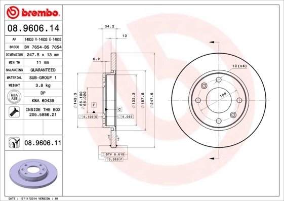 BRECO féktárcsa - BS 7654 - TothCarparts