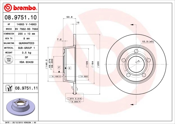 BRECO féktárcsa - BS 7662 - TothCarparts