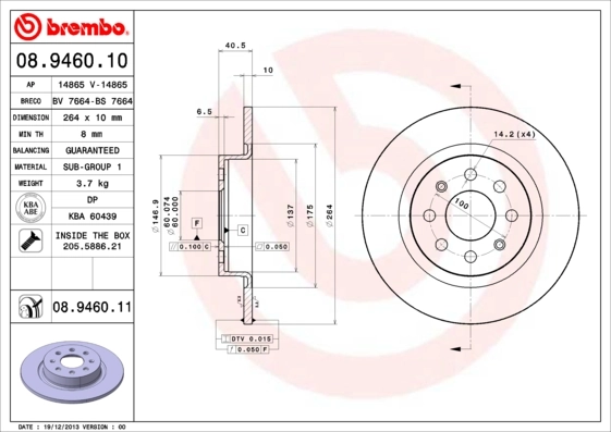BRECO féktárcsa - BS 7664 - TothCarparts