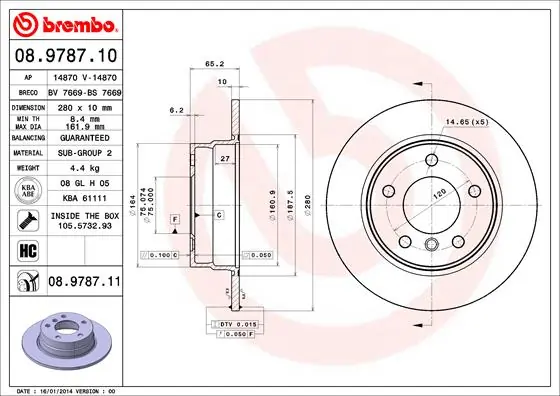 BRECO féktárcsa - BS 7669 - TothCarparts