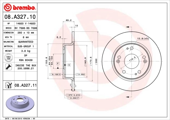 BRECO féktárcsa - BS 7698 - TothCarparts