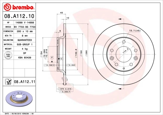 BRECO féktárcsa - BS 7703 - TothCarparts