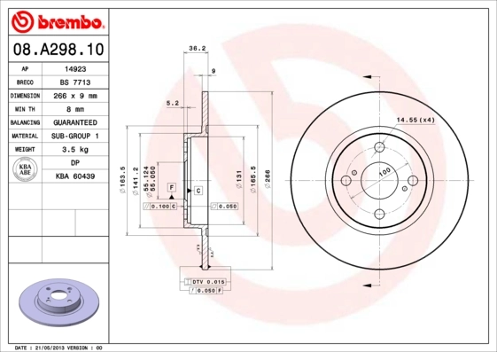 BRECO féktárcsa - BS 7713 - TothCarparts