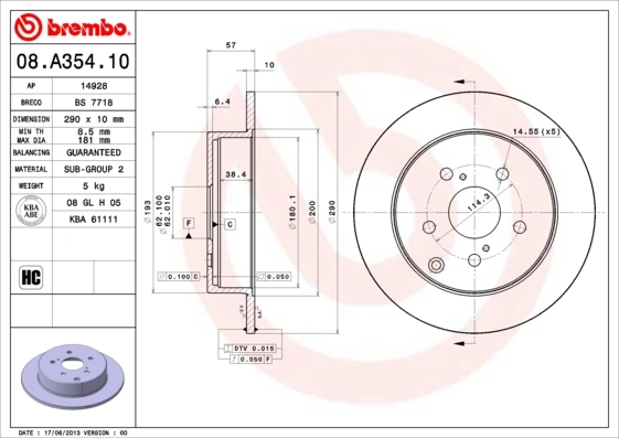 BRECO féktárcsa - BS 7718 - TothCarparts