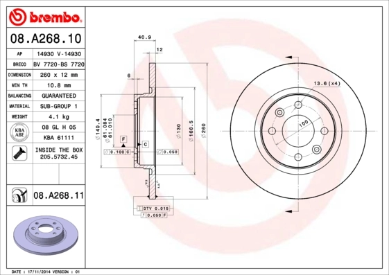 BRECO féktárcsa - BS 7720 - TothCarparts