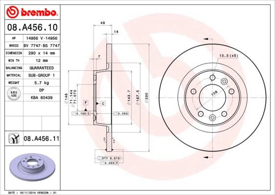 BRECO féktárcsa - BS 7747 - TothCarparts