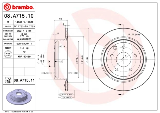 BRECO féktárcsa - BS 7753 - TothCarparts