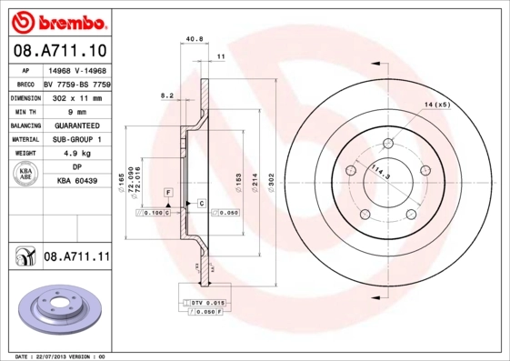 BRECO féktárcsa - BS 7759 - TothCarparts