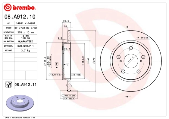 BRECO féktárcsa - BS 7772 - TothCarparts