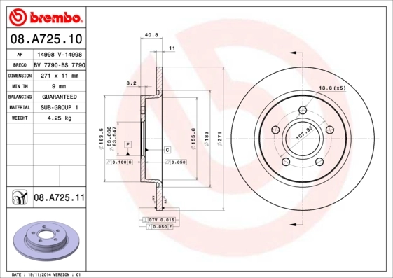 BRECO féktárcsa - BS 7790 - TothCarparts