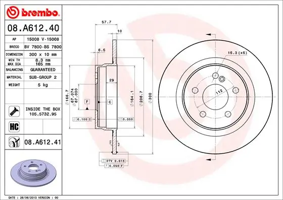BRECO féktárcsa - BS 7800 - TothCarparts