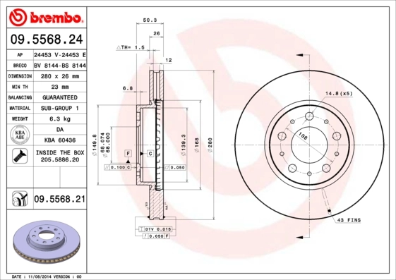 BRECO féktárcsa - BS 8144 - TothCarparts