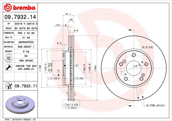 BRECO féktárcsa - BS 8376 - TothCarparts