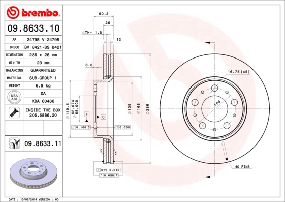 BRECO féktárcsa - BS 8421 - TothCarparts