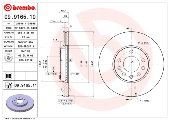 BRECO féktárcsa - BS 8470 - TothCarparts