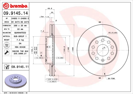 BRECO féktárcsa - BS 8474 - TothCarparts