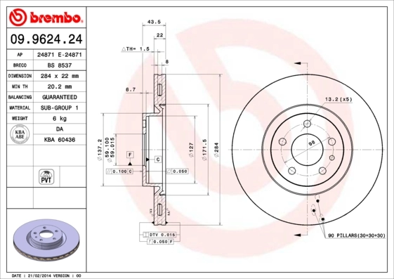 BRECO féktárcsa - BS 8537 - TothCarparts