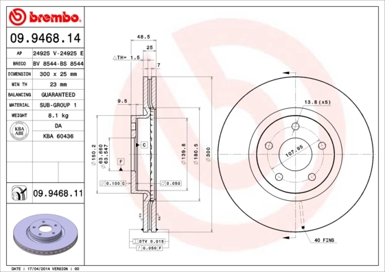 BRECO féktárcsa - BS 8544 - TothCarparts