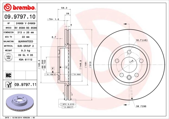 BRECO féktárcsa - BS 8588 - TothCarparts