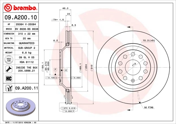BRECO féktárcsa - BS 8638 - TothCarparts