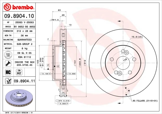 BRECO féktárcsa - BS 8652 - TothCarparts