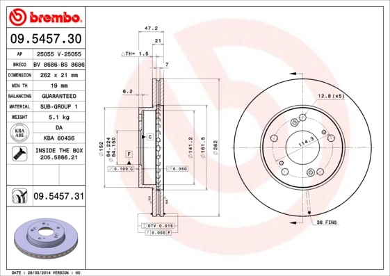 BRECO féktárcsa - BS 8686 - TothCarparts