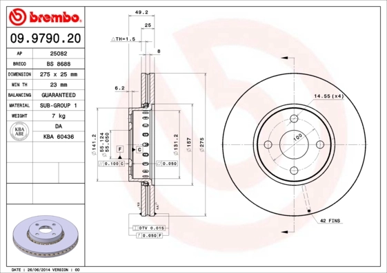 BRECO féktárcsa - BS 8688 - TothCarparts