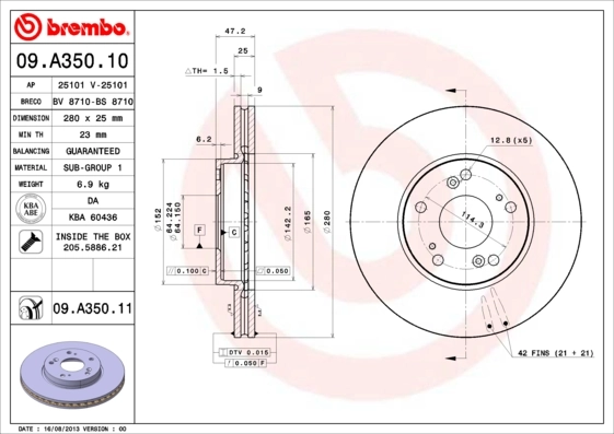 BRECO féktárcsa - BS 8710 - TothCarparts