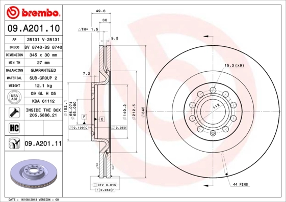 BRECO féktárcsa - BS 8740 - TothCarparts