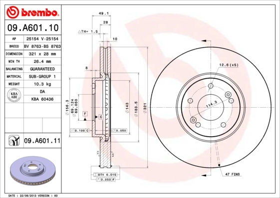BRECO féktárcsa - BS 8763 - TothCarparts