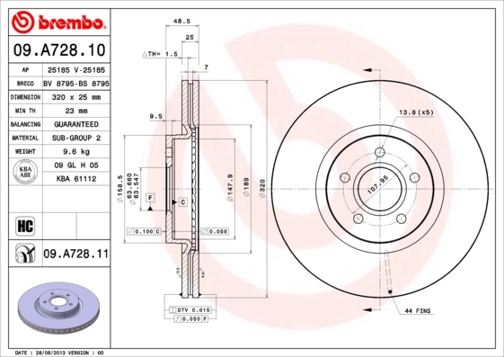 BRECO féktárcsa - BS 8795 - TothCarparts