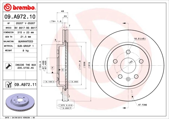 BRECO féktárcsa - BS 8817 - TothCarparts