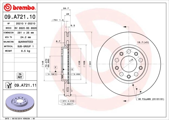BRECO féktárcsa - BS 8820 - TothCarparts
