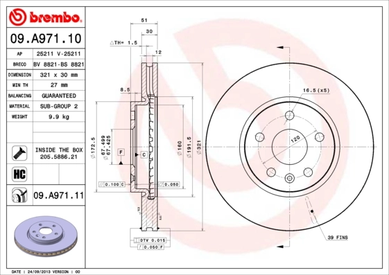 BRECO féktárcsa - BS 8821 - TothCarparts