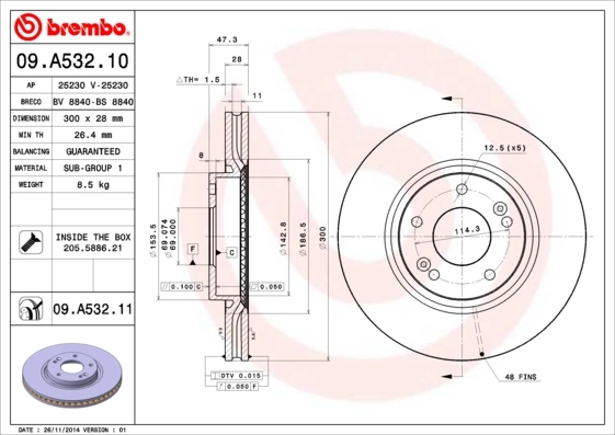 BRECO féktárcsa - BS 8840 - TothCarparts