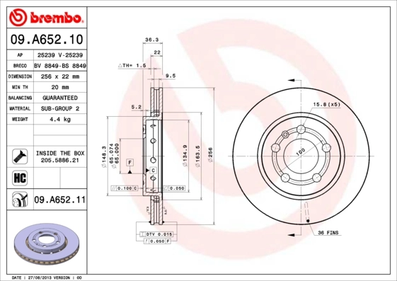 BRECO féktárcsa - BS 8849 - TothCarparts