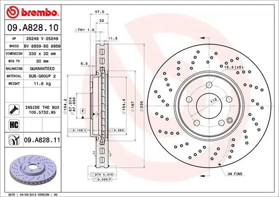 BRECO féktárcsa - BS 8859 - TothCarparts