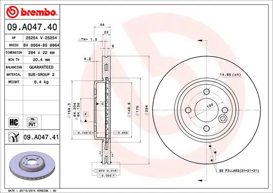 BRECO féktárcsa - BS 8864 - TothCarparts