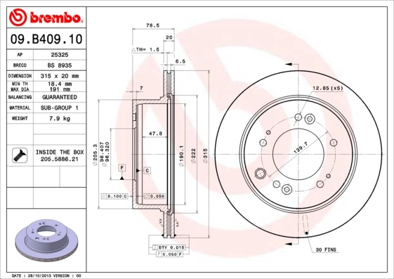 BRECO féktárcsa - BS 8935 - TothCarparts