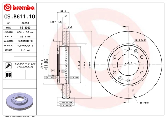 BRECO féktárcsa - BS 8969 - TothCarparts